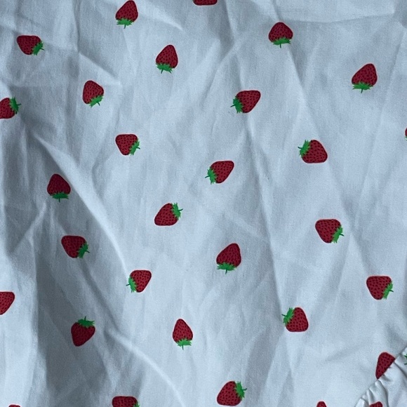 savida strawberry White Dot Ruffle Skirt - Picture 4 of 7